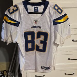 Reebok White and Blue NFL Jersey